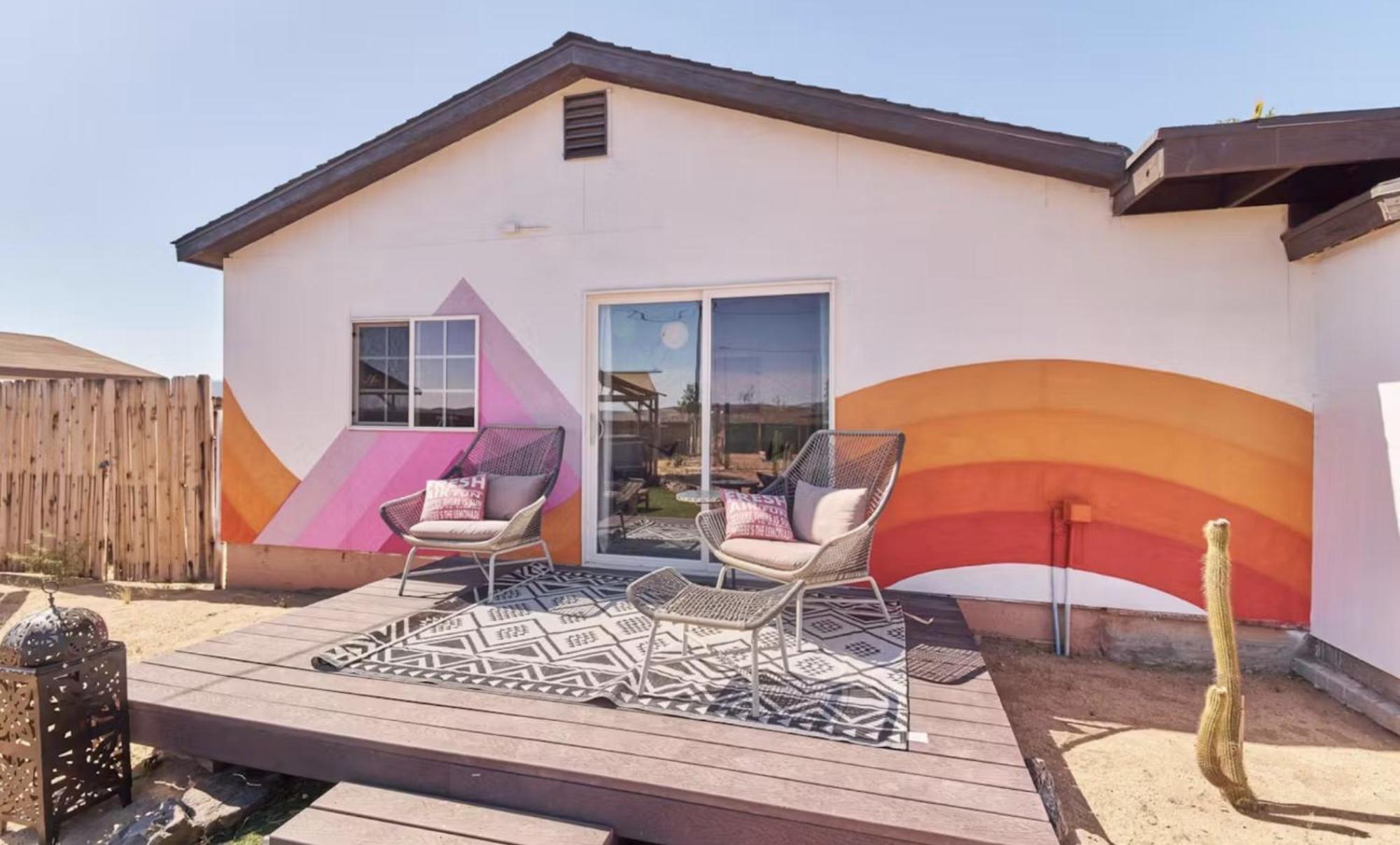 Twin Palms Desert Getaway - Jacuzzi, Fire Pit, Meditation Room & More โจชัวทรี ภายนอก รูปภาพ
